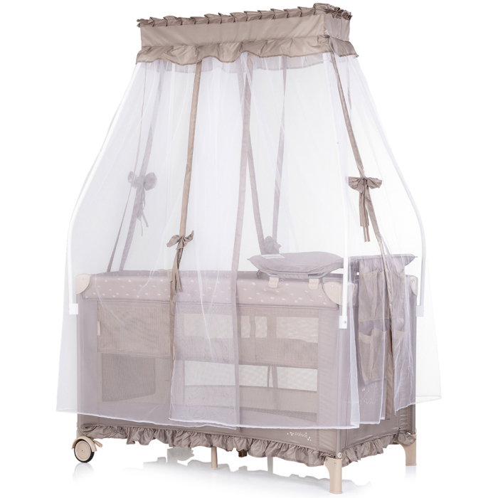 Patut pliabil Chipolino Palace, pana la 15 kg, geanta transport inclusa, Latte [2]