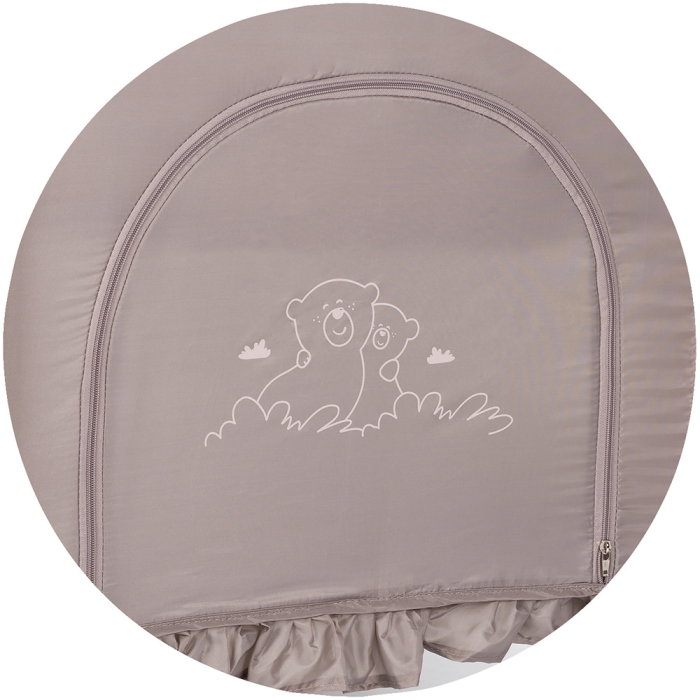 Patut pliabil Chipolino Palace, pana la 15 kg, geanta transport inclusa, Latte [10]