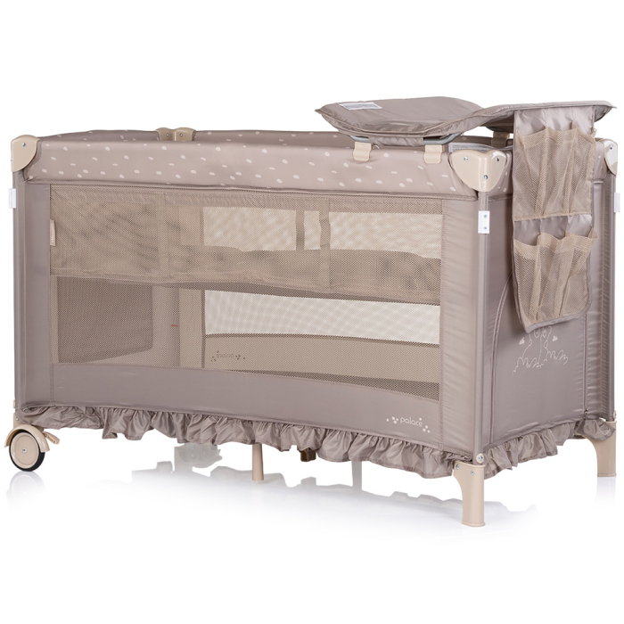 Patut pliabil Chipolino Palace, pana la 15 kg, geanta transport inclusa, Latte [3]