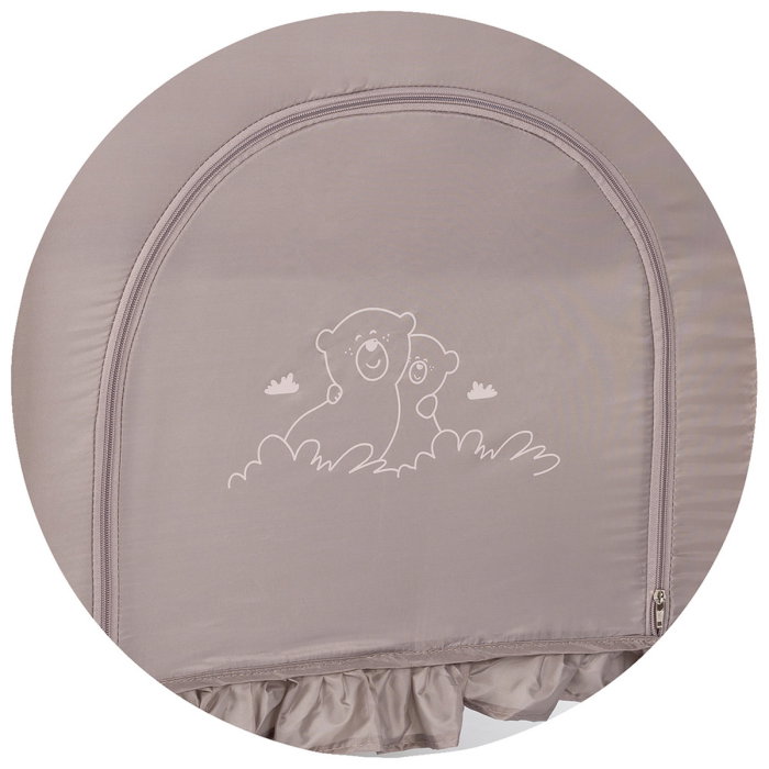 Patut pliabil Chipolino Palace, pana la 15 kg, geanta transport inclusa, Latte [10]