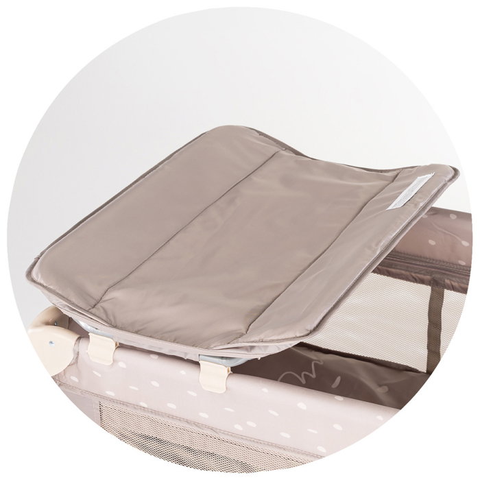 Patut pliabil Chipolino Palace, pana la 15 kg, geanta transport inclusa, Latte [6]