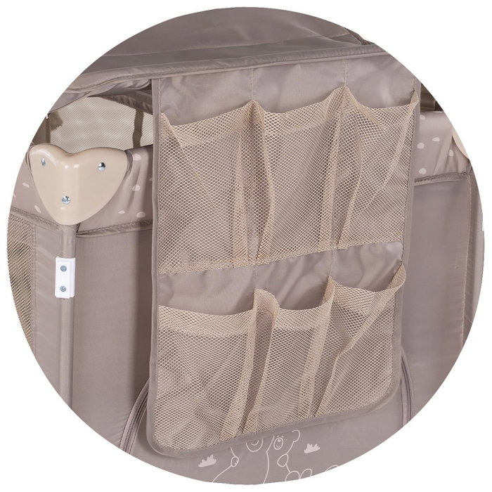Patut pliabil Chipolino Palace, pana la 15 kg, geanta transport inclusa, Latte [7]