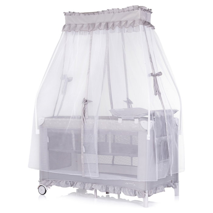 Patut pliabil Chipolino Palace, pana la 15 kg, geanta transport inclusa, Platinum [2]