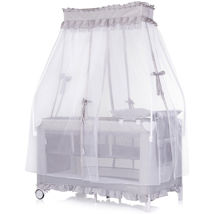 Patut pliabil Chipolino Palace, pana la 15 kg, geanta transport inclusa, Platinum [2]