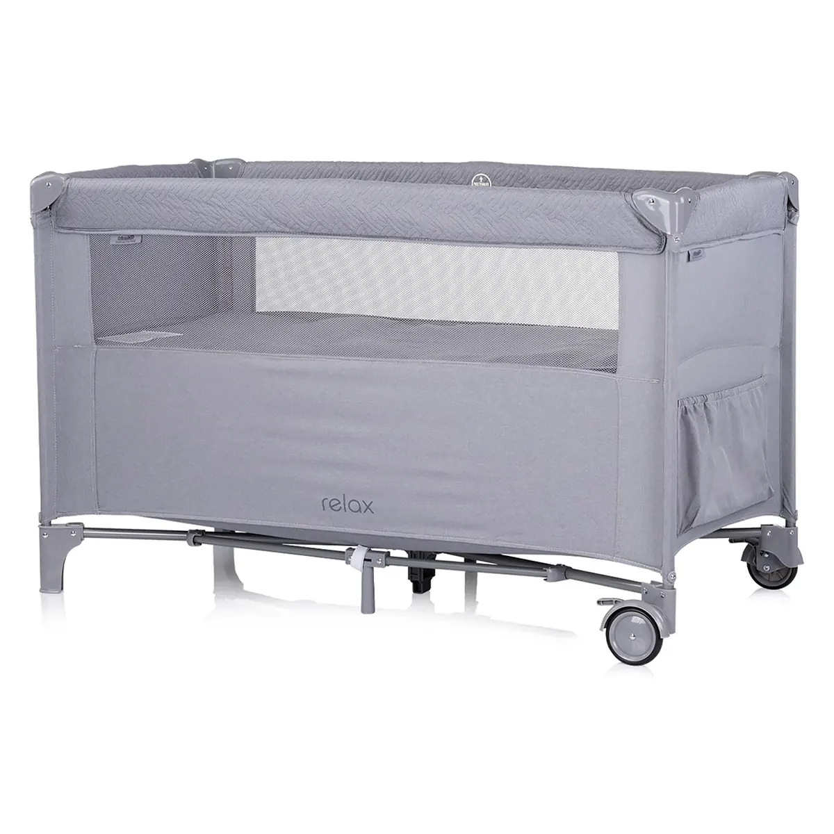 Patut pliabil Chipolino Relax cloud linen cu laterala culisanta 0 luni [3]