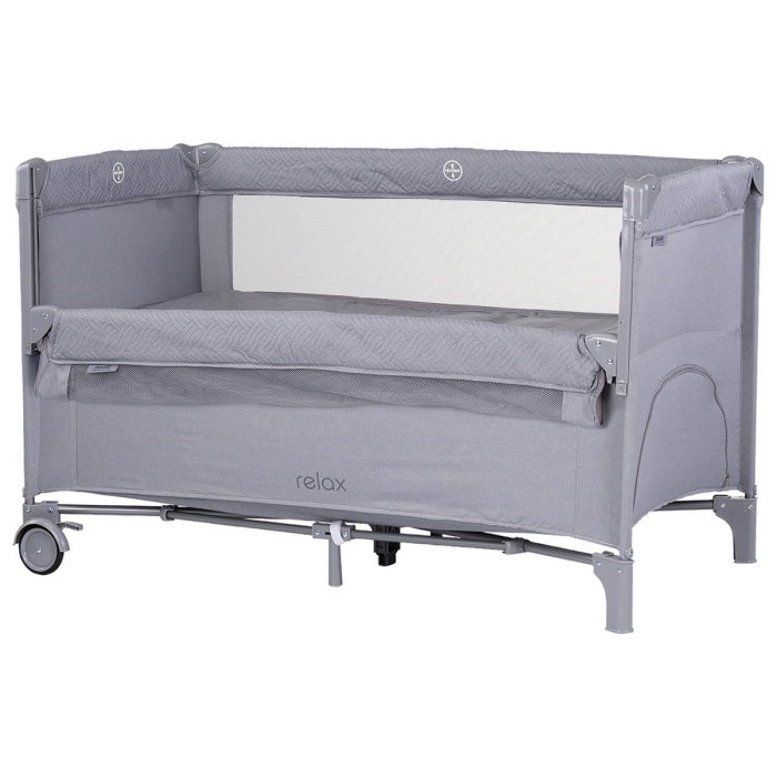 Patut pliabil Chipolino Relax cloud linen cu laterala culisanta 0 luni [1]