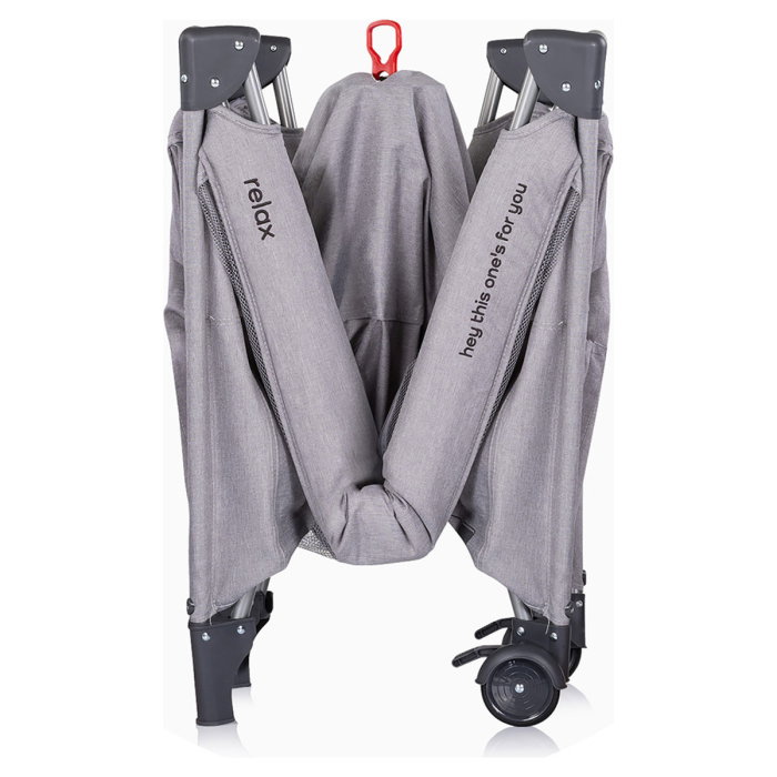 Patut pliabil Chipolino Relax platinum linen cu laterala culisanta [4]