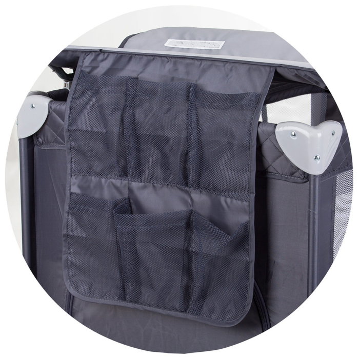 Patut pliabil cu saltea de infasat Chipolino Luna, Granite 0 luni [5]