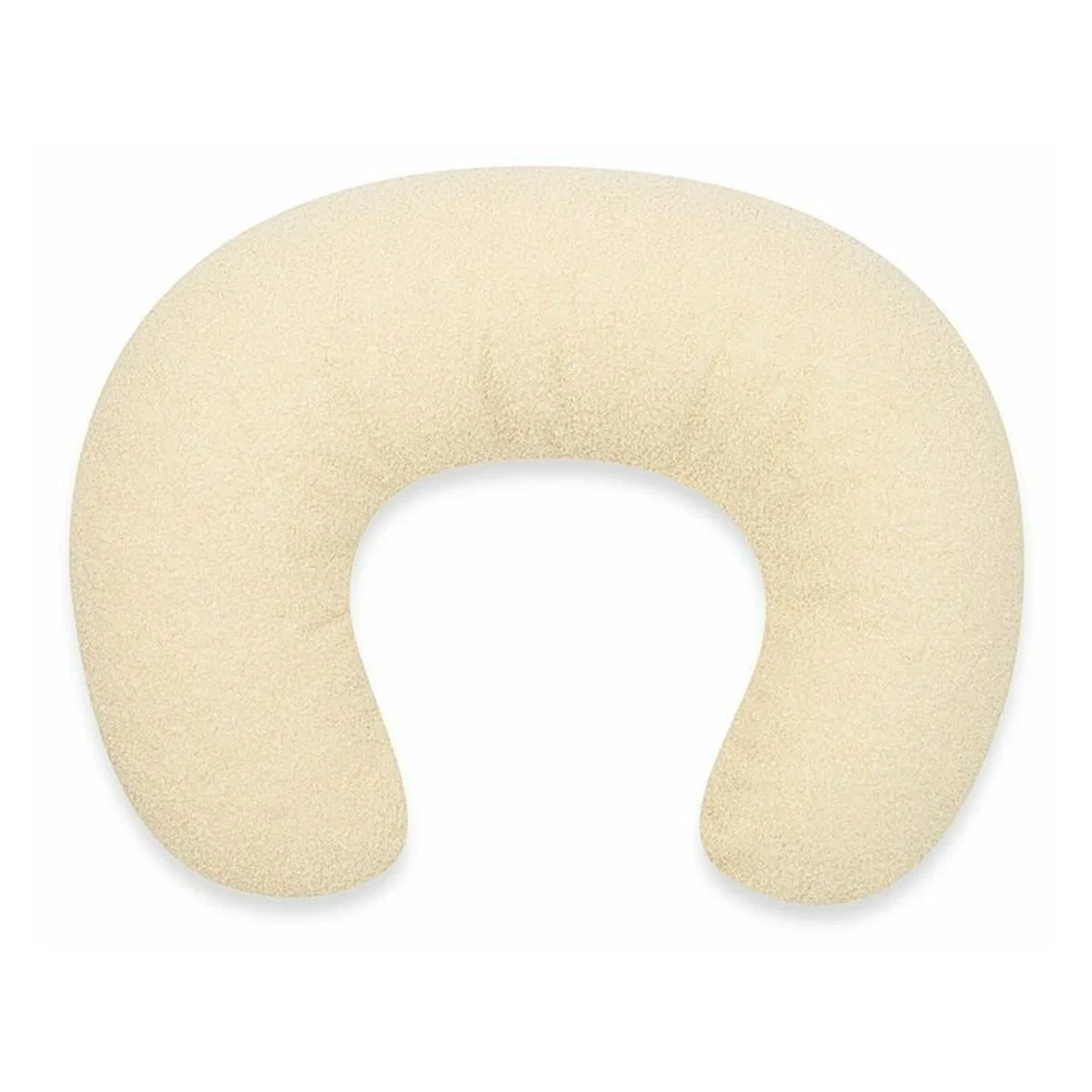 Perna alaptare, New Baby, Teddy, Bumbac+tesatura teddy, 100% antialergic, Husa detasabila, 60x45x18 cm, 0 luni+, Cream [1]