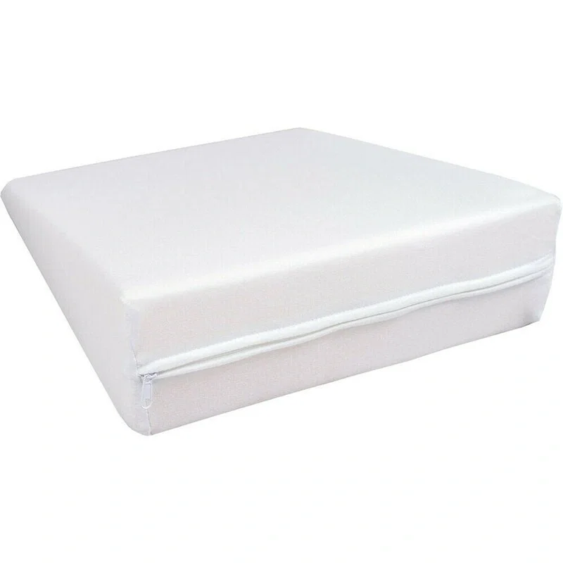 Perna inclinata, antireflux, Cu husa din bumbac, 60 x 37 x 1,5-10 cm, Bubaba, Alba [4]