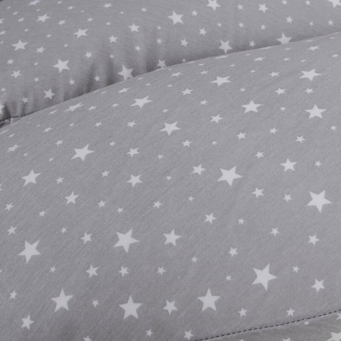 Perna pentru alaptat, Ceba Baby, Husa detasabila din bumbac, Cu puf siliconizat, 150x60x37 cm, Oeko-Tex Standard 100, [4]