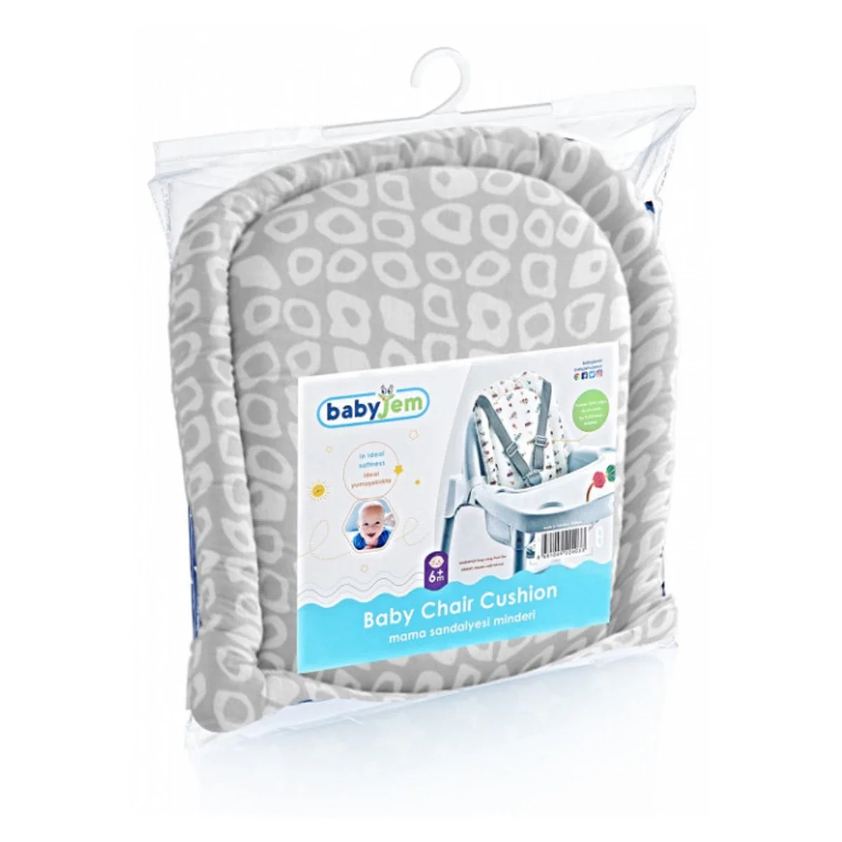 Pernuta pentru scaunul de masa BabyJem Chair Cushion 6 luni + [3]