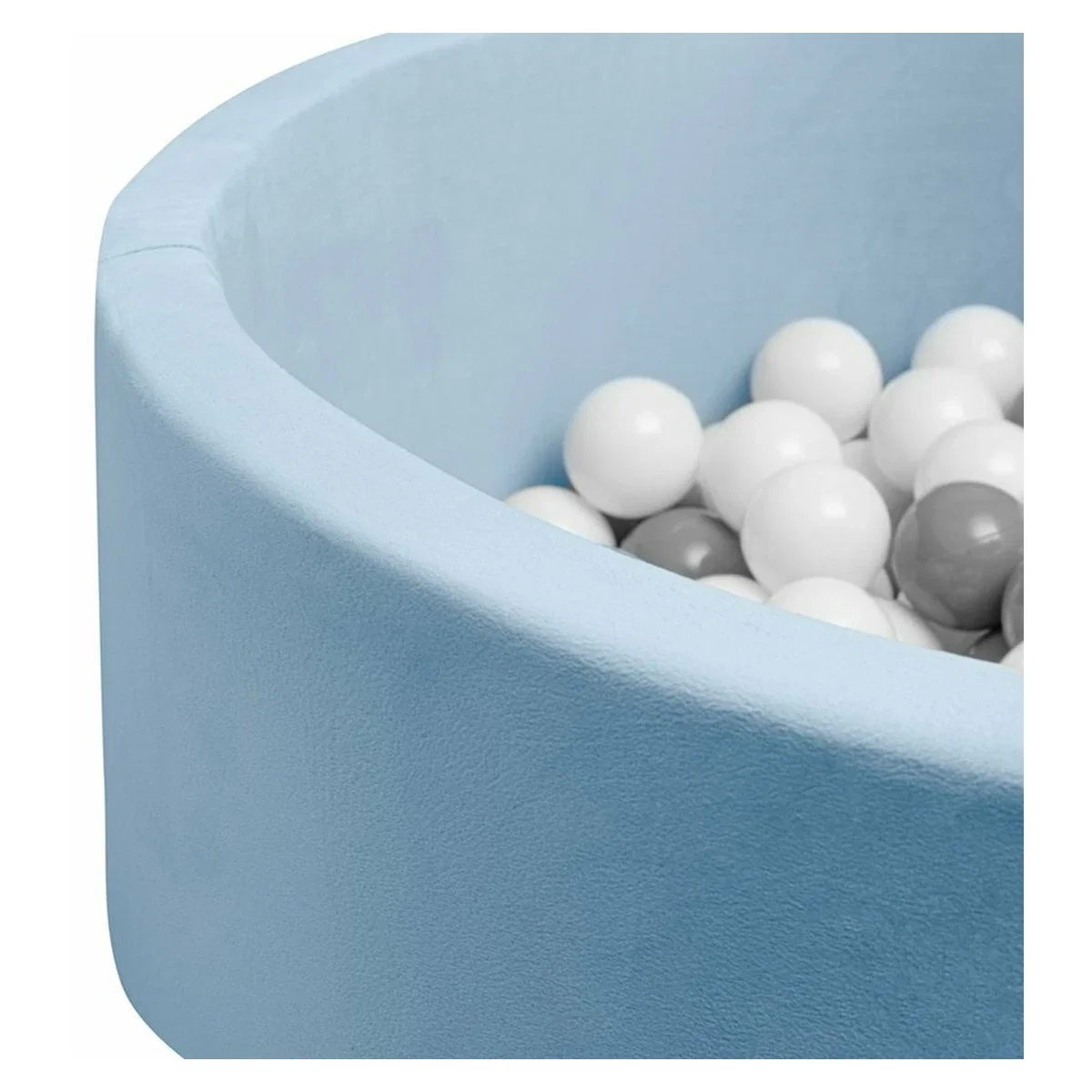 Piscina uscata, New Baby, Cu 150 de bile (Alb, gri), 83 x 83 x 30 cm, Blue 6 luni [3]