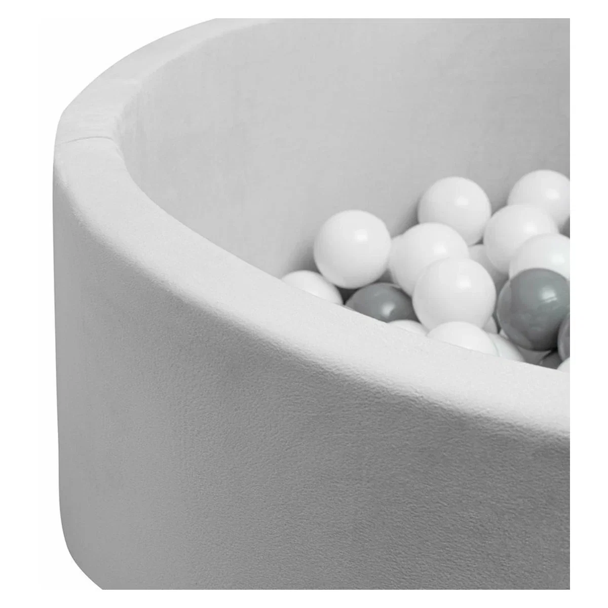 Piscina uscata, New Baby, Cu 150 de bile (Alb, gri), 83 x 83 x 30 cm, Grey 6 luni [3]