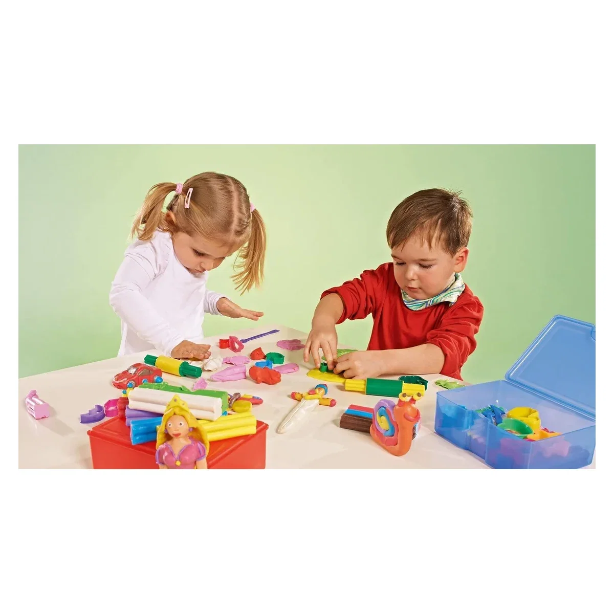 Plastilina non-toxica - 10 culori FEUCHTMANN 4 ani+ [5]