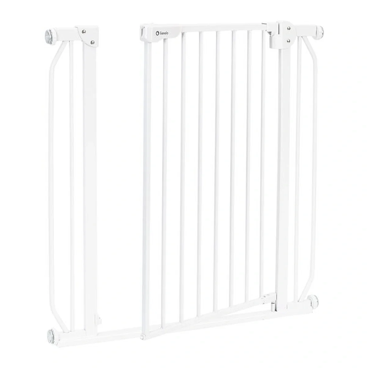 Poarta de siguranta prin presiune Truus Slim, 105 cm, Conform cu standardul european de securitate EN1930, Gri Lionelo [5]