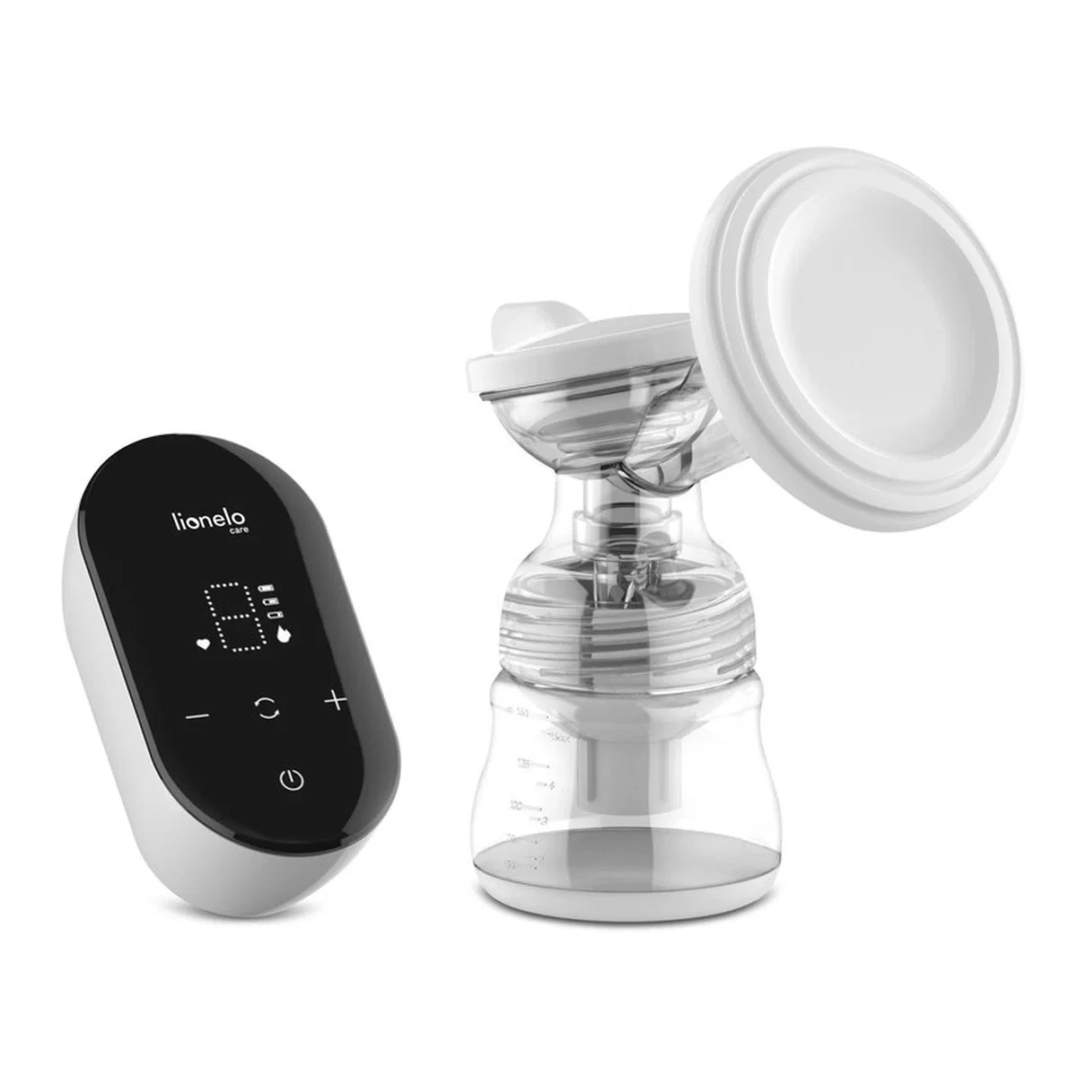 Pompa de san, Lionelo, Fidi Go, Functie de masaj, Autonomie pana la 90 min, Afisaj LED, Cu accesorii, Gri Pal 2 ani [1]