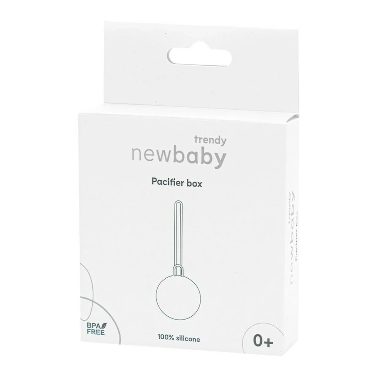 Port suzeta, New Baby, Cu lant, Protejeaza de murdarie, Silicon, Fara BPA, 0 luni+, Beige [3]