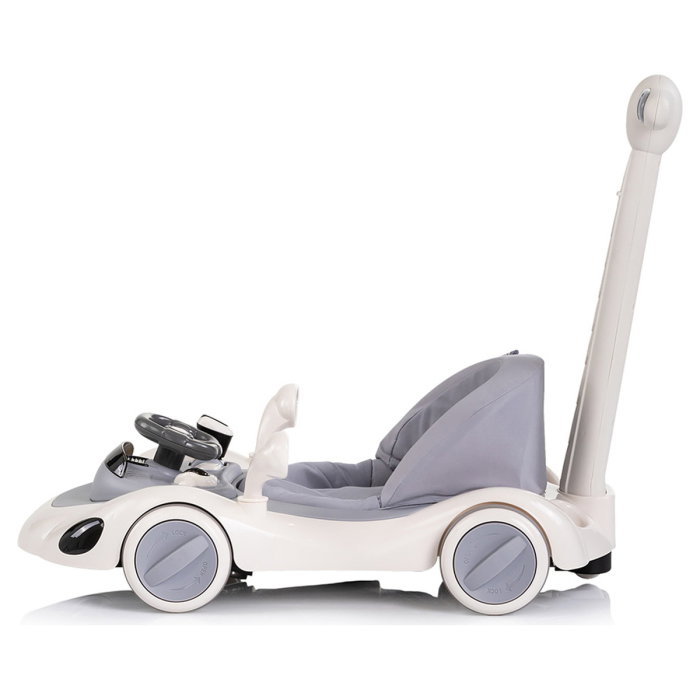 Premergator Chipolino Happy Walker 5 in 1, pana la 12 kg, panou muzical, sezut ajustabil, maner parental, copertina, Gri [8]
