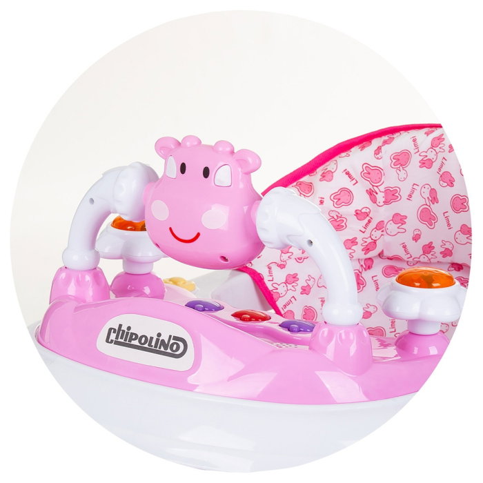 Premergator Chipolino Little Cow Roz cu Panou Muzical [3]