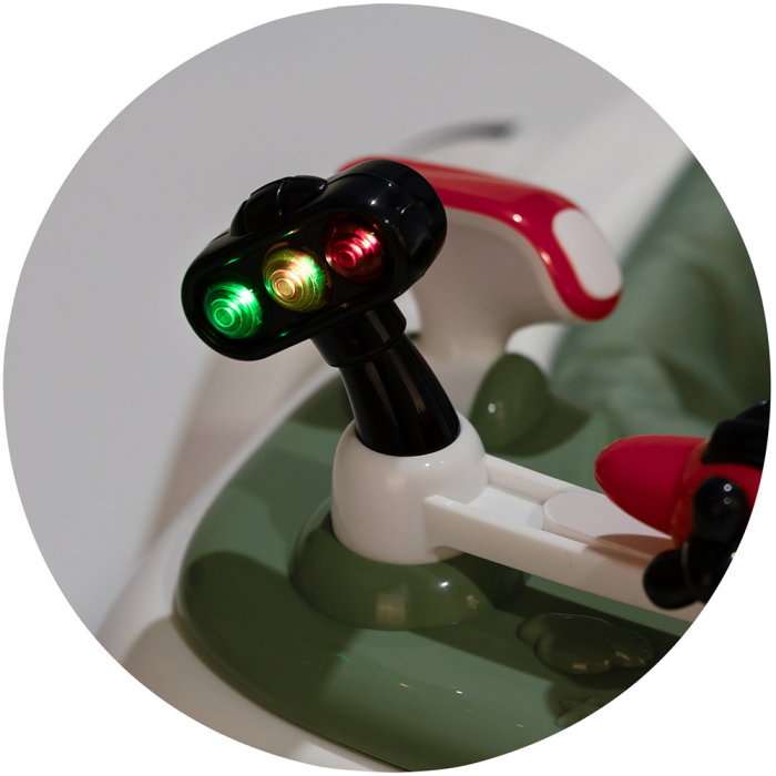 Premergator Chipolino Little Explorer 4 in 1, pana la 12 kg, sezut ajustabil, pliere usoara, panou muzical, Verde [12]