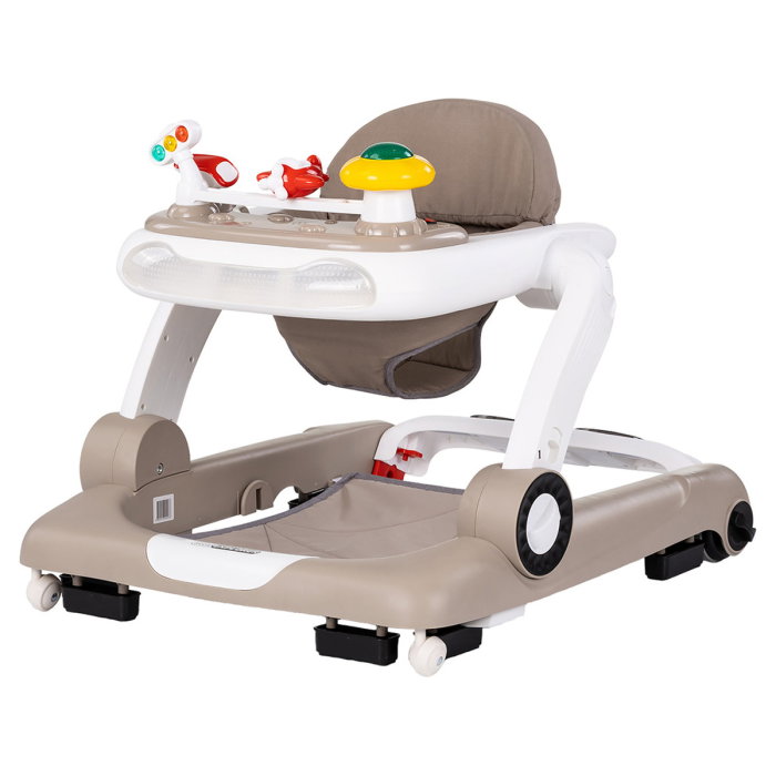 Premergator Chipolino Little Explorer 4 in 1, pana la 12 kg, sezut ajustabil, pliere usoara, panou muzical, Bej [1]