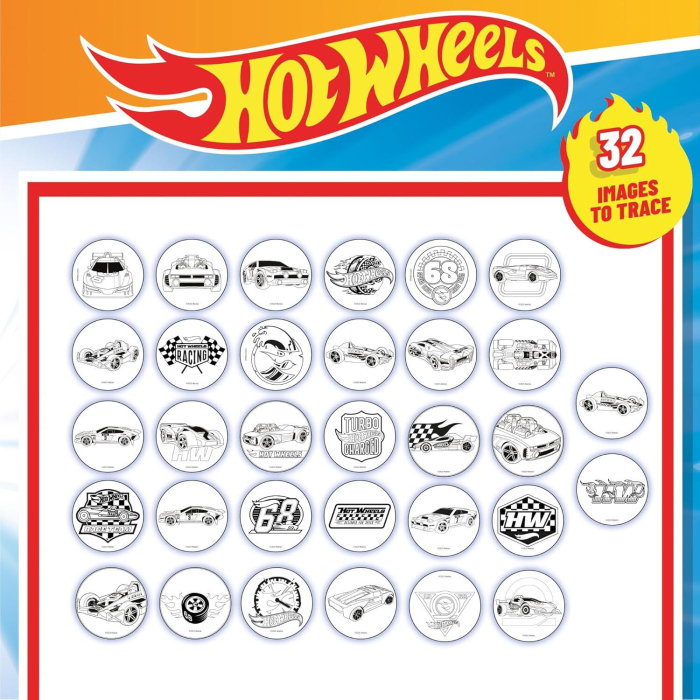 Proiector pentru desen, include carioci colorate - Hot Wheels [4]