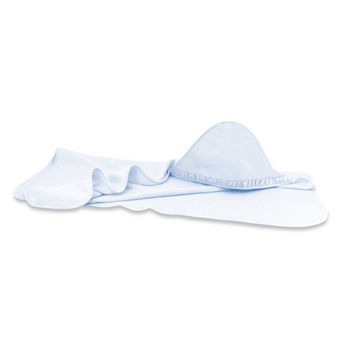 Prosop cu gluga, MimiNu, Mare, Cu volanas, Dimensiune 100x100 cm, Din bumbac si thermo fleece, Materiale certificate [1]