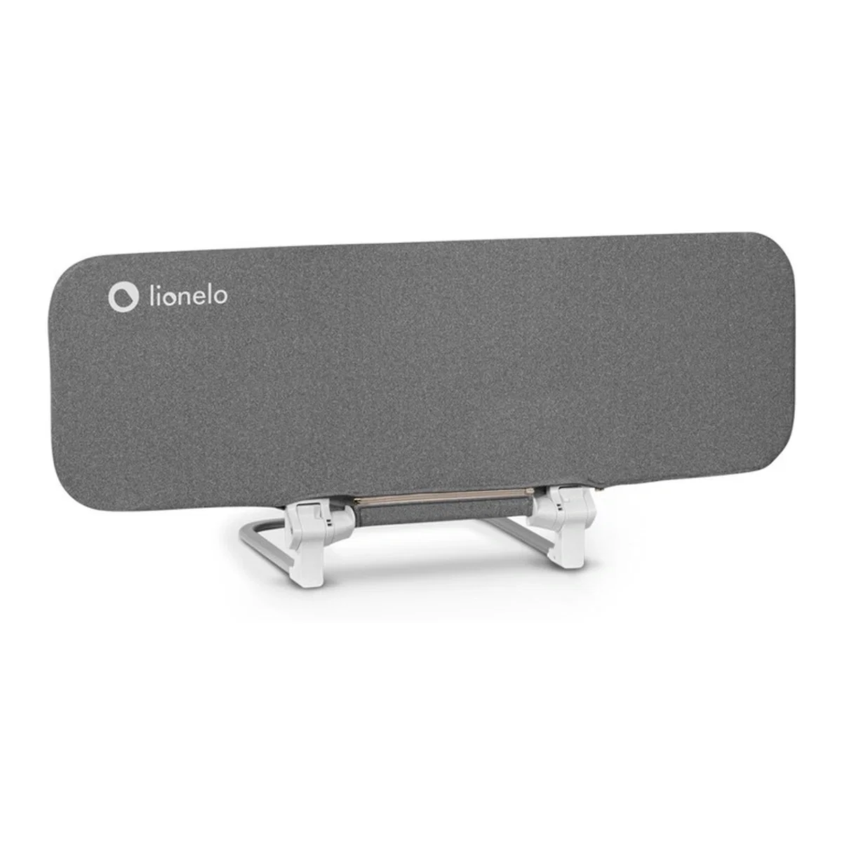 Protectie laterala pat, Lionelo, Lora, Pliabila, Sistem de blocare StandSafe, 105 x 45 cm, Gri 18 luni [1]