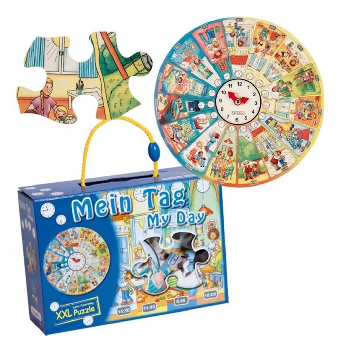Puzzle circular Invata ceasul Beleduc [1]
