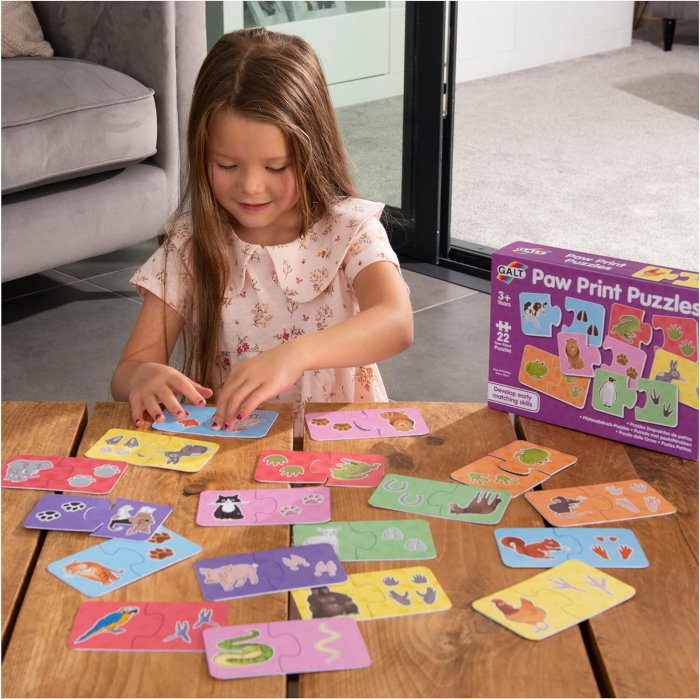 Puzzle de asociere - animalutele si urmele lor Galt 3 ani+ [4]