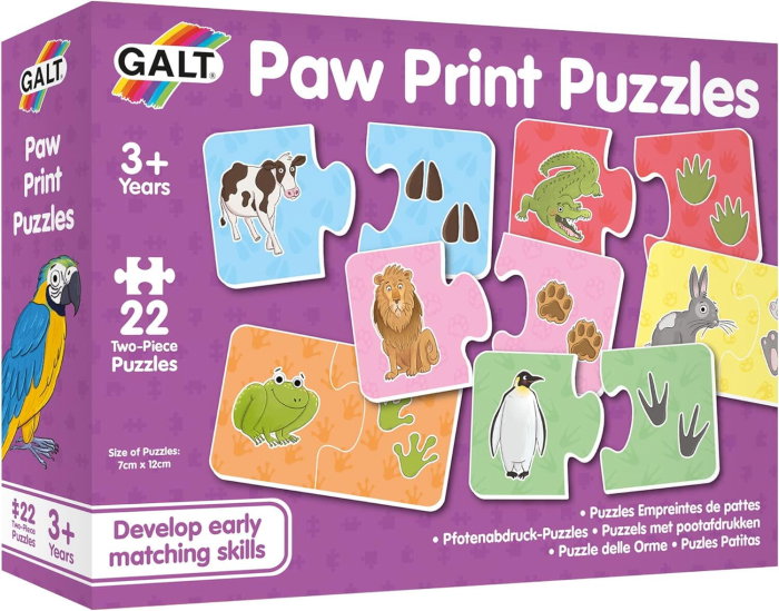 Puzzle de asociere - animalutele si urmele lor Galt 3 ani+ [2]