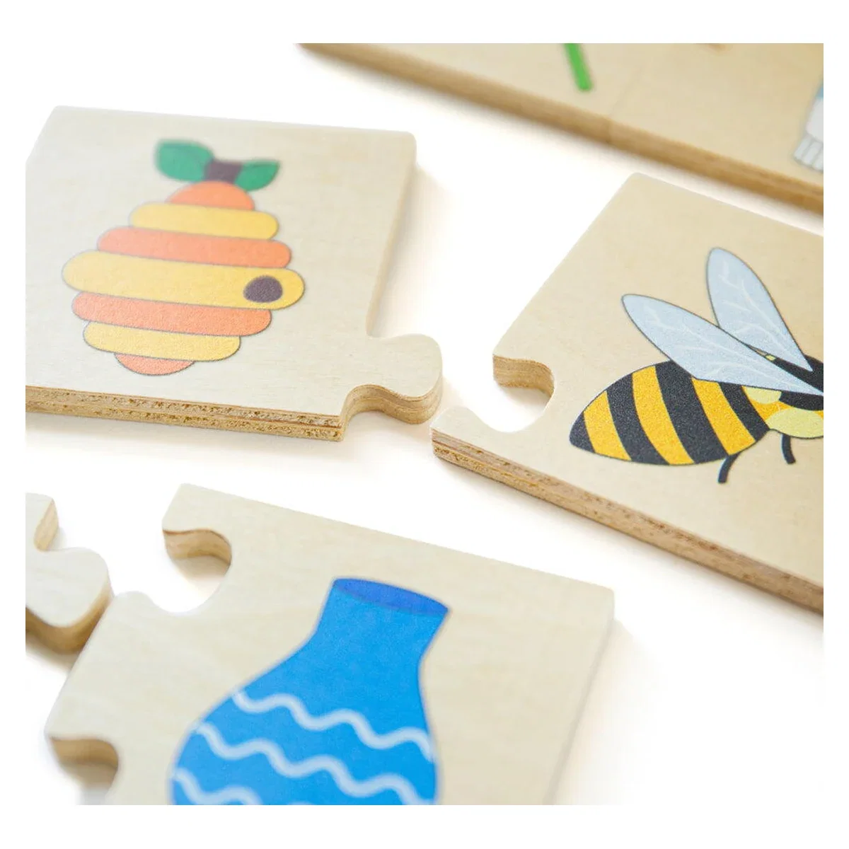 Puzzle din lemn - Perechea potrivita BIGJIGS Toys 3 ani+ [2]