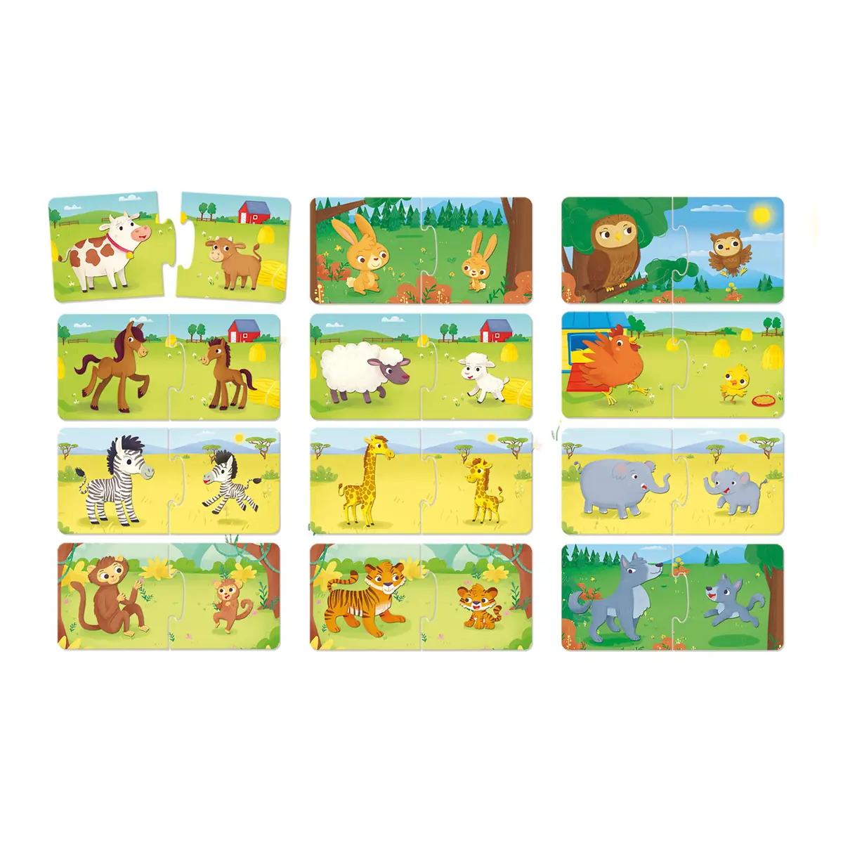 Puzzle duo - Mama si puiul LISCIANI 4 ani [2]