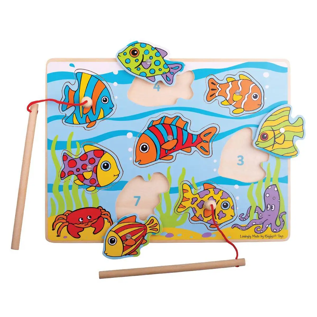 Puzzle magnetic - pestisorii nazdravani BIGJIGS Toys 10 luni+ [3]