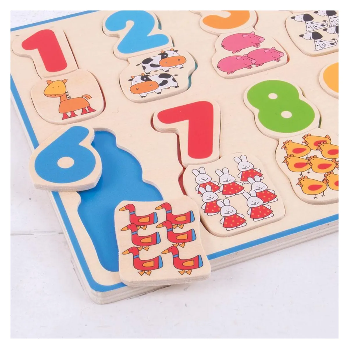 Puzzle - numere si culori BIGJIGS Toys 6 ani [3]