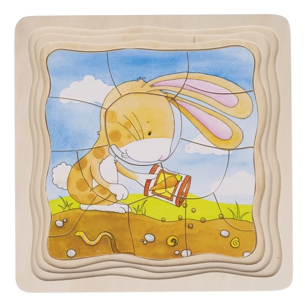 Puzzle stratificat Gradina iepurasilor Goki [2]