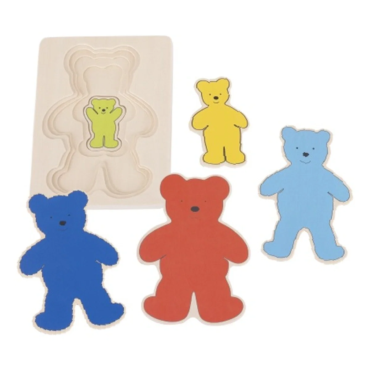 Puzzle stratificat Ursuleti colorati Goki [1]