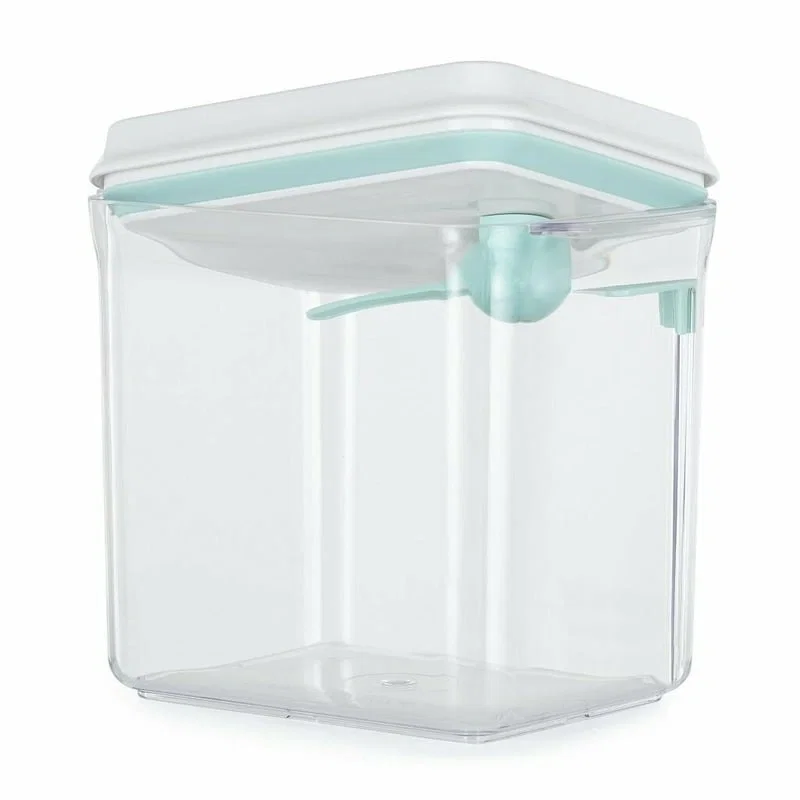 Recipient depozitare lapte praf, 1700 ml, Capac etans, Din plastic, Fara BPA, Turcoaz FEEDO [2]