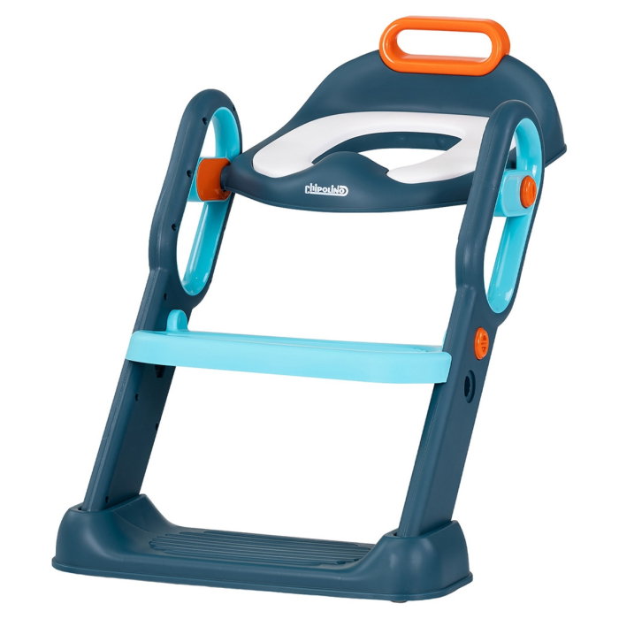 Reductor toaleta cu scara Chipolino Flippy, Blue 18 luni + [1]