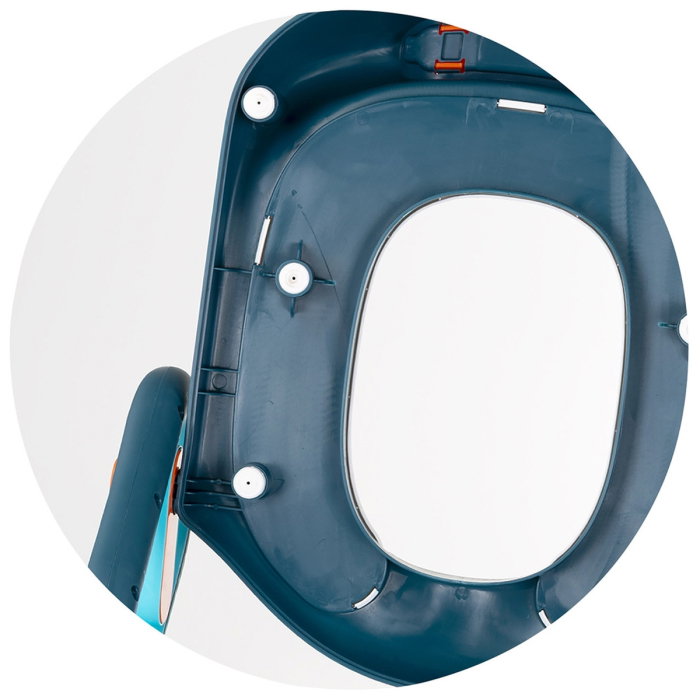 Reductor toaleta cu scara Chipolino Flippy, Blue 18 luni + [3]