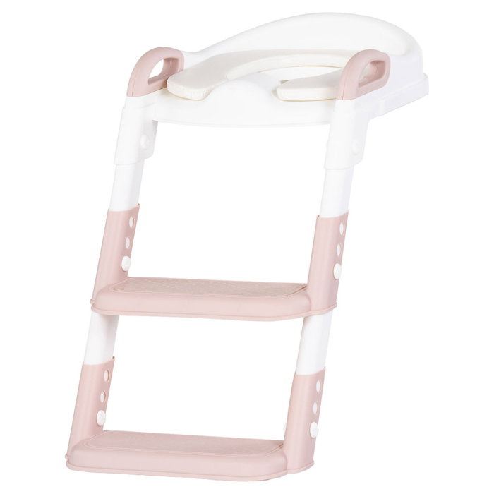 Reductor toaleta cu scara Chipolino Kiddy, Pink [1]