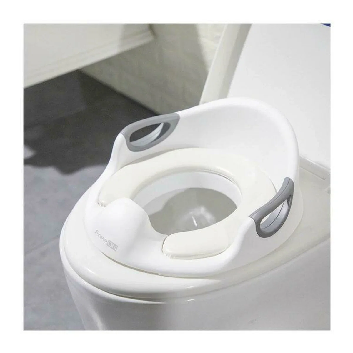Reductor toaleta, FreeON, Cu perna confortabila si detasabila, Cu manere, 37x9,3x65,5 cm, White 24 luni+ [2]