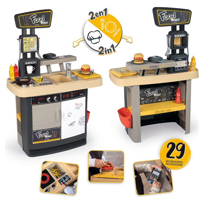 Restaurant Smoby Food Corner negru 3 ani + [3]