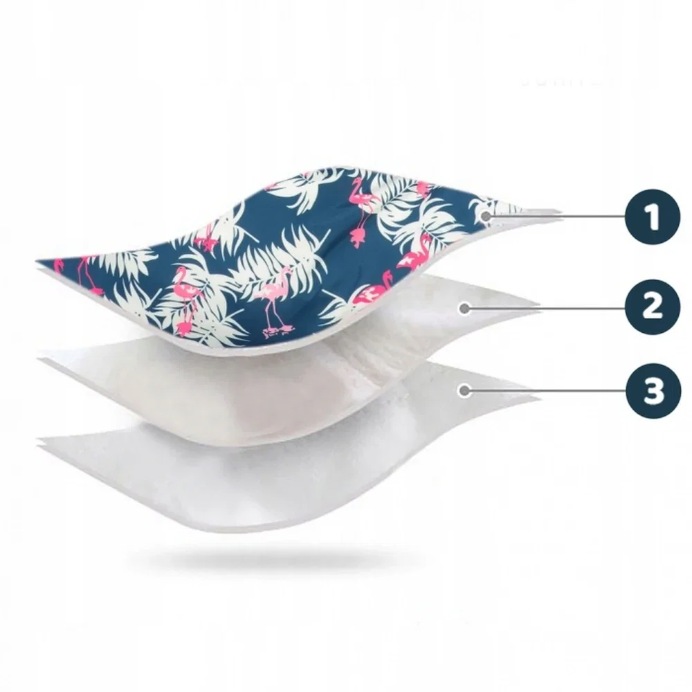 Sac de iarna 95 x 48 cm Ricokids Elmi - Bleumarin cu flamingo [4]