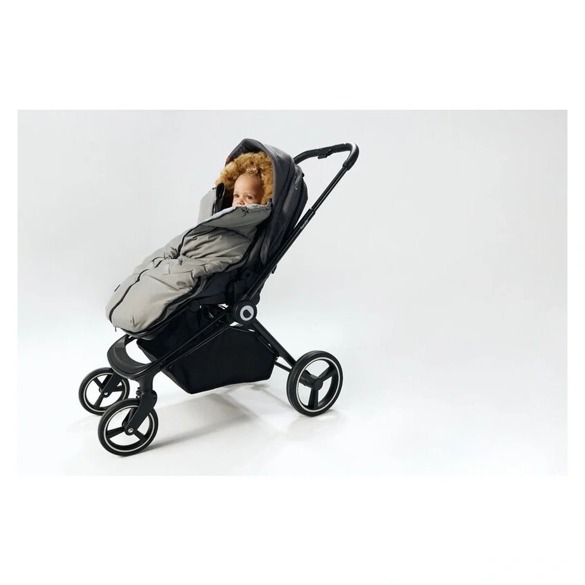 Sac de iarna, Lionelo, Frode, Pentru carucior, 90x45 cm, Impermeabil, Universal, Gri [10]