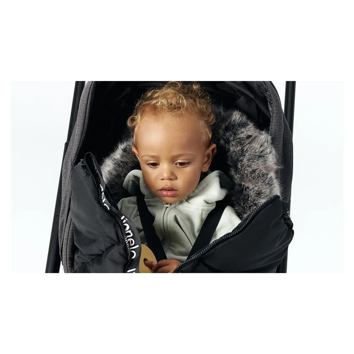 Sac de iarna pentru carucior Frode, 90x45 cm, Impermeabil, Universal, Negru Lionelo [15]