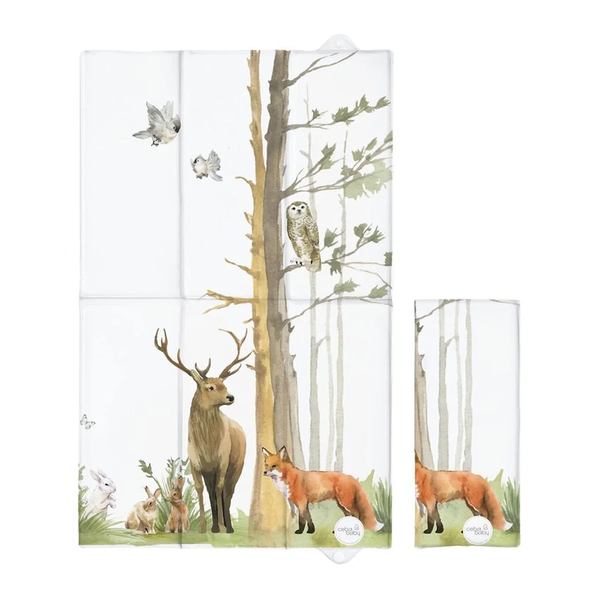 Saltea de infasat, Ceba Baby, Pliabila, 60 x 40 cm, Woodland 12 luni [1]