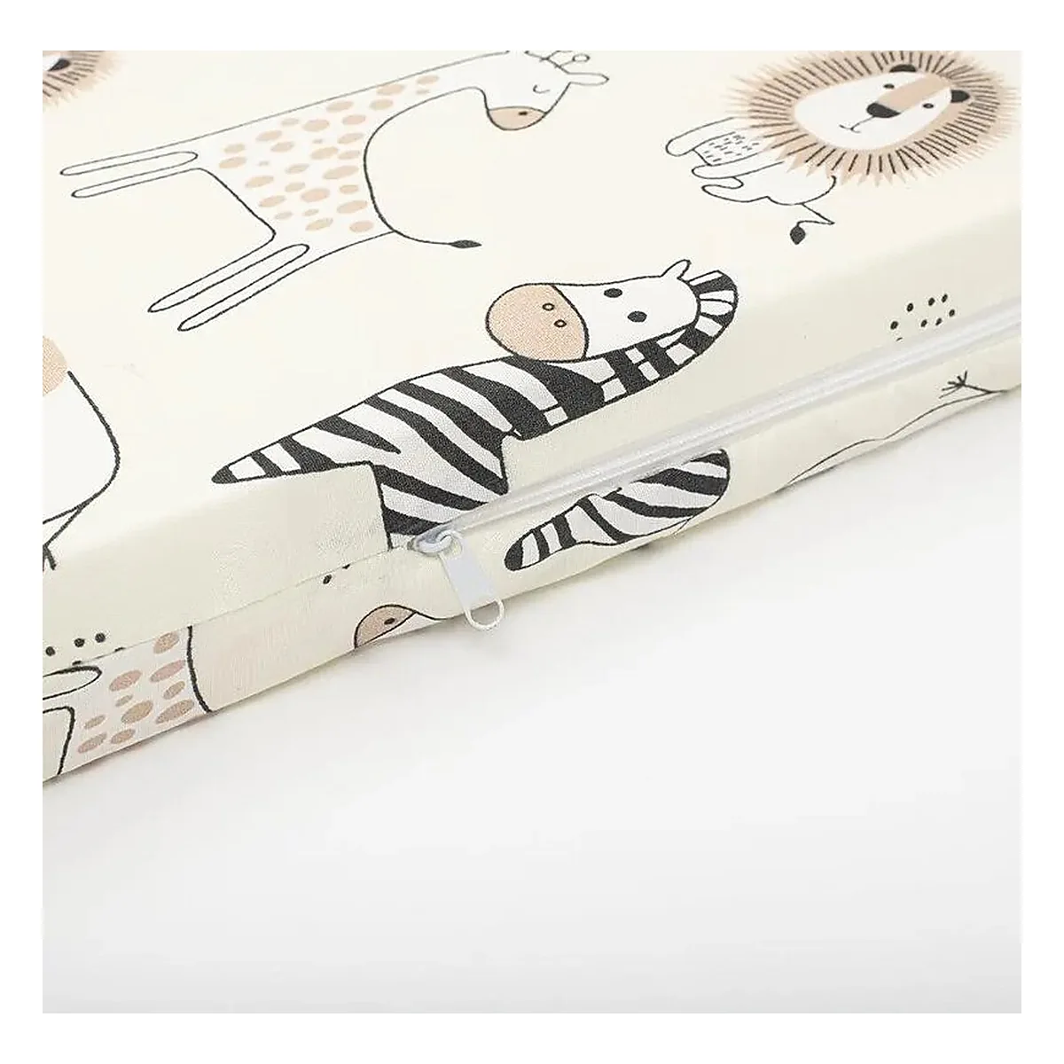 Saltea patut bebe, New Baby, Teddy Bear, Din spuma, Cu husa detasabila, 120x60x5 cm, 0 luni+, Multicolor [2]