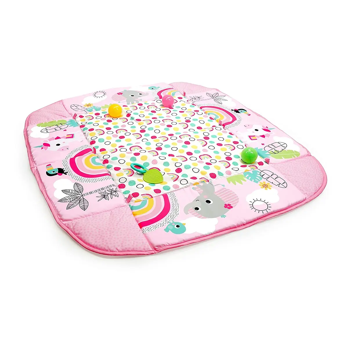 Salteluta de activitati 5 in 1 Gym & Ball Pit Rainbow Tropics Bright Starts 0 luni+ [9]